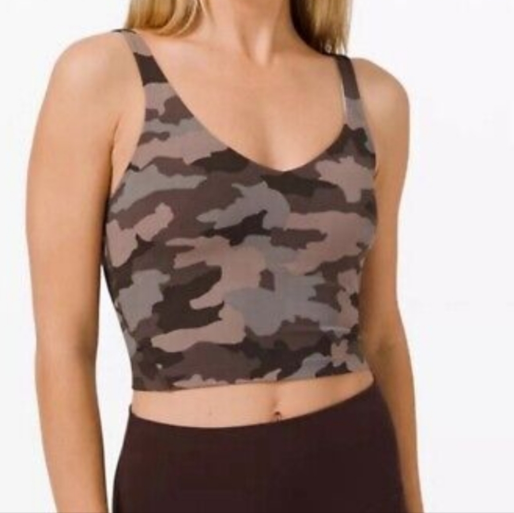 Lululemon Align Tank Heritage 365 Camo Sz 8 Nulu Gym  Athletic top